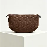 Brown Embossed Neoprene Makeup Bag – view 2
