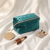 Green Crushed Velvet Mini Makeup Case – view 1