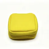 Lemon Yellow Neoprene Square Makeup Pouch – view 2