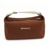 Canvas Makeup Case with Beige Top Handle – view 2