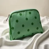 Mint Green Sheer Polka Dot Makeup Bag – view 2