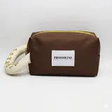 Lavender Polyester Cosmetic Bag with Wristlet Strap – view 2