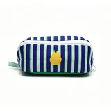 Striped Canvas Boxy Cosmetic Bag – view 2
