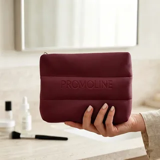 Burgundy Padded Neoprene Beauty Case