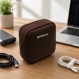 Brown Neoprene Cable Organizer Bag – view 1