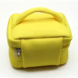 Brown Padded Neoprene Vanity Case with Handle – view 2