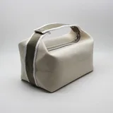 Beige Terry Makeup Bag with Embroidery – view 2