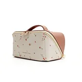 Brown Floral PU Makeup Bag – view 2