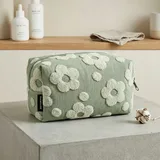 Floral Terry Cloth Cosmetic Pouch – view 1