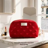 Red Velvet Heart Cosmetic Bag – view 1