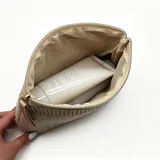 Beige Cable Knit Cosmetic Bag – view 2