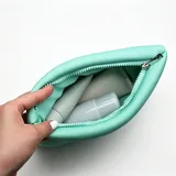 Lavender Embossed-Logo Neoprene Cosmetic Pouch – view 2