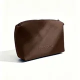 Brown Neoprene Makeup Bag with Embossed Logo – view 2
