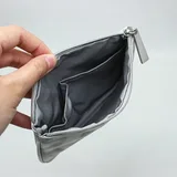 Gray Bow Print PU Cosmetic Pouch – view 2