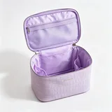 Sky Blue Crocodile Embossed Makeup Case – view 2
