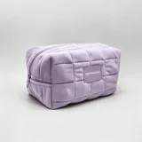 Purple Quilted Plush Makeup Organizer – view 2