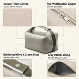 Beige Cotton Makeup Bag with Soft Handle – view 4