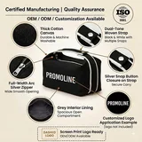 Black Canvas Makeup Bag with Soft Handle – view 3