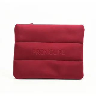 Burgundy Padded Neoprene Makeup Bag