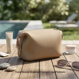 Three-Piece Neoprene Makeup Bag Set with Mesh Pouches – view 1